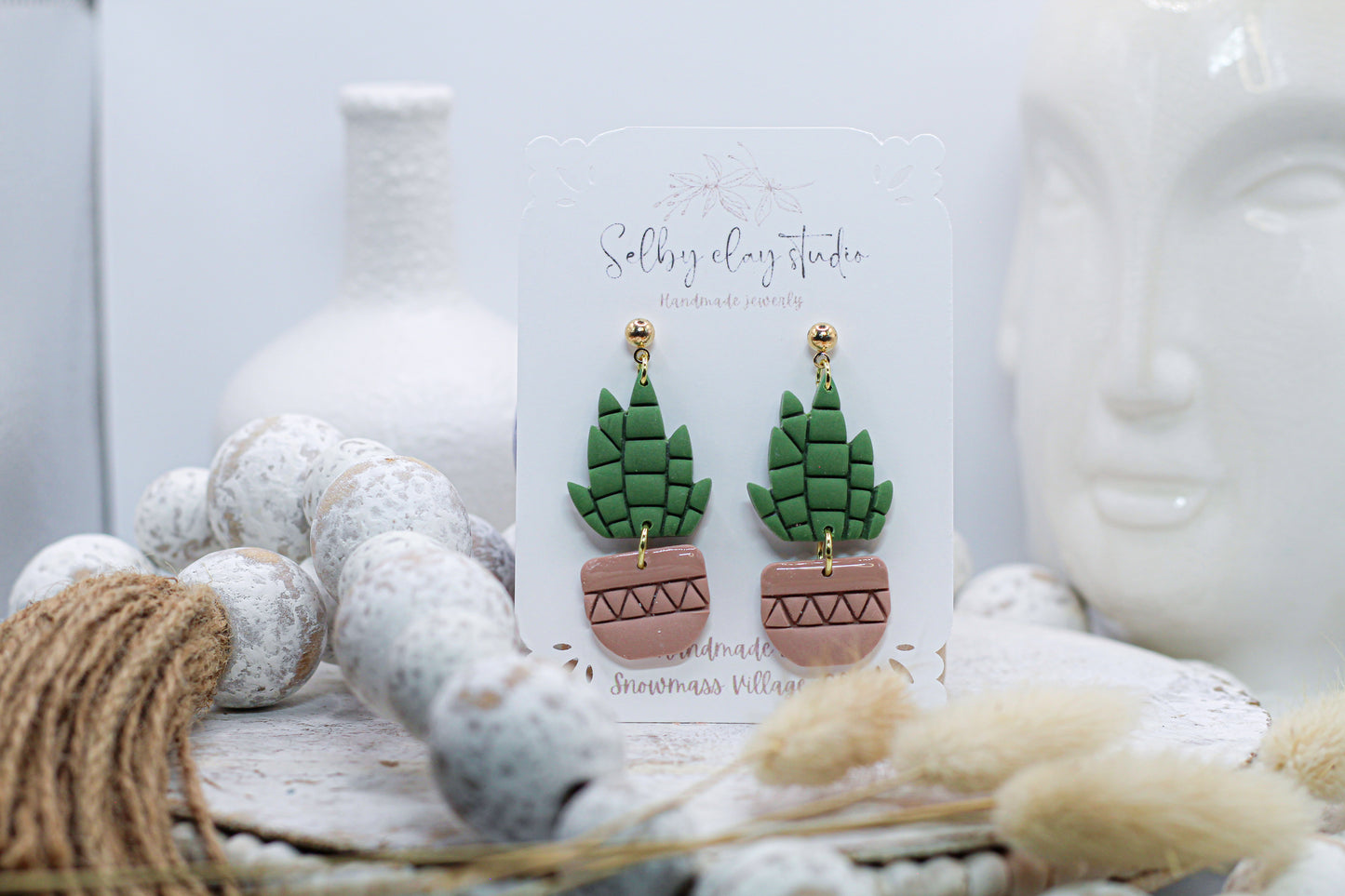 Botanical dark cactus 2