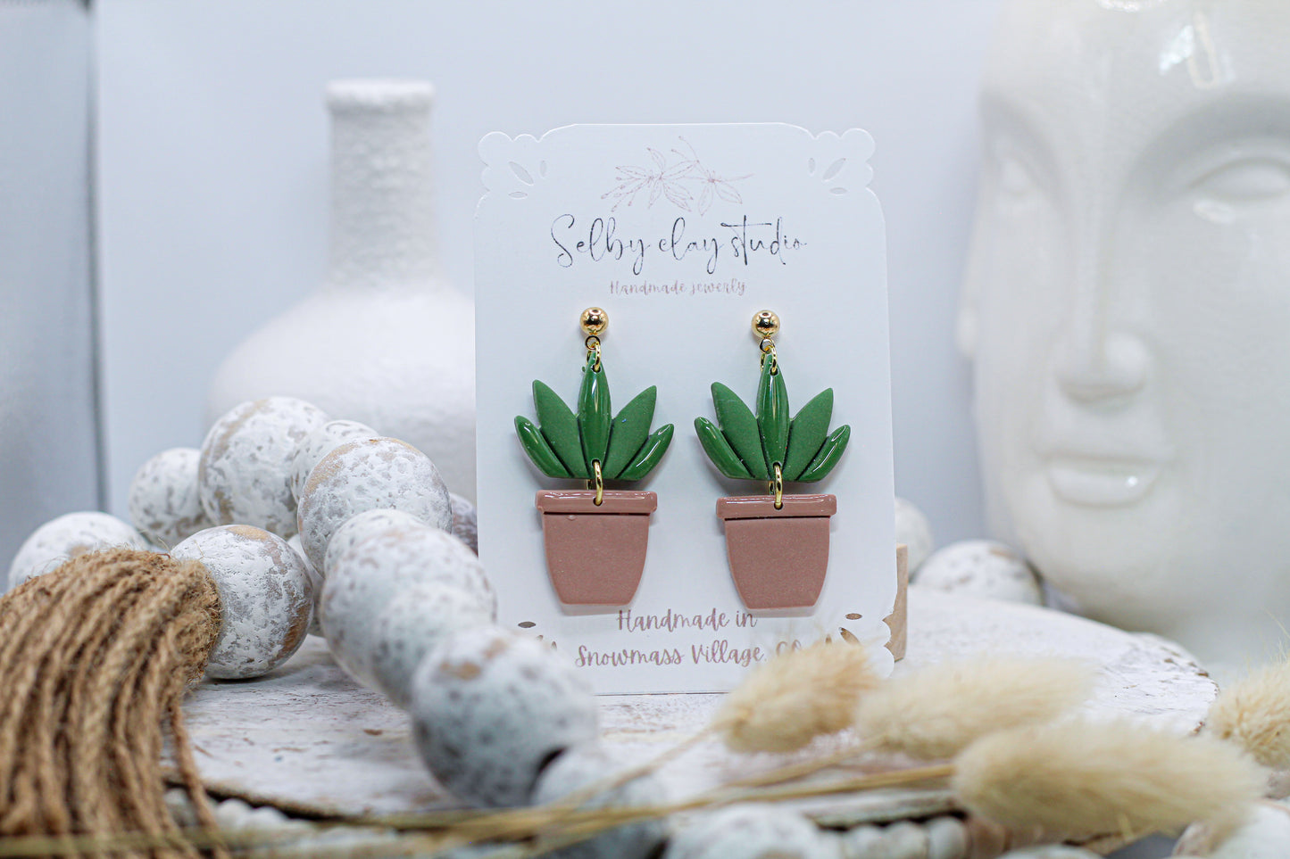 Botanical dark cactus