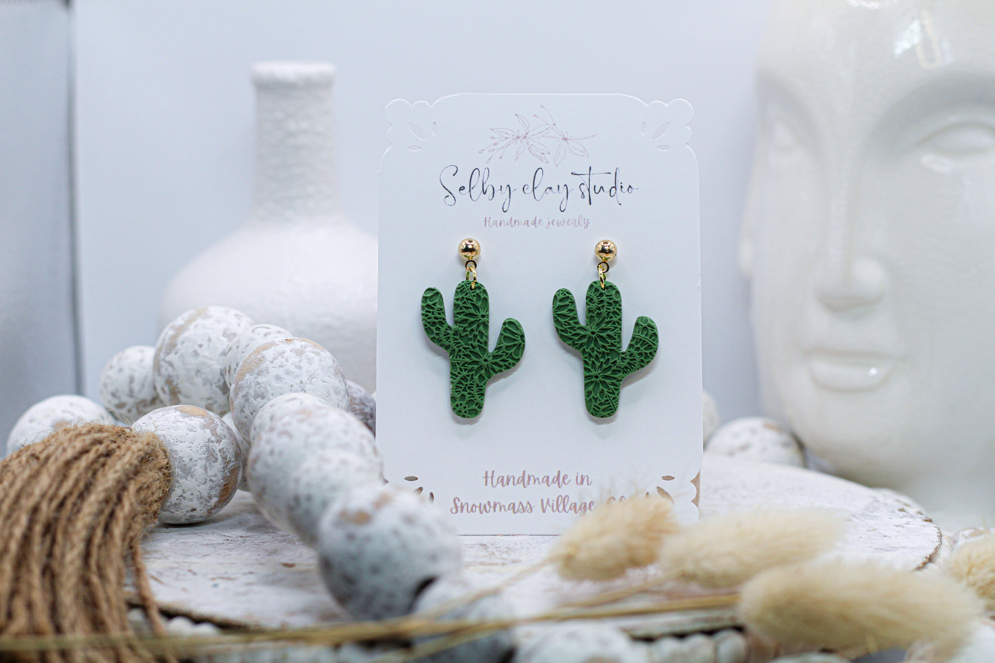 Botanical dark mini cactus