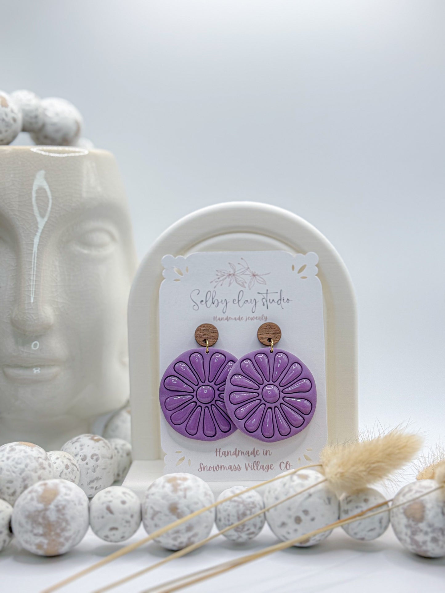 Purple lilac flower oranges