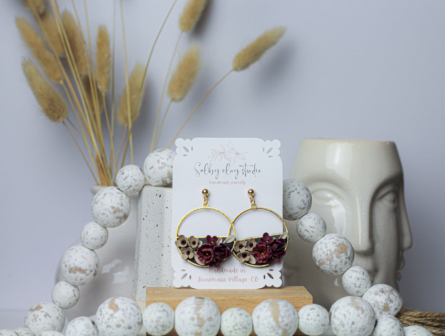 Merlot and roses hoops