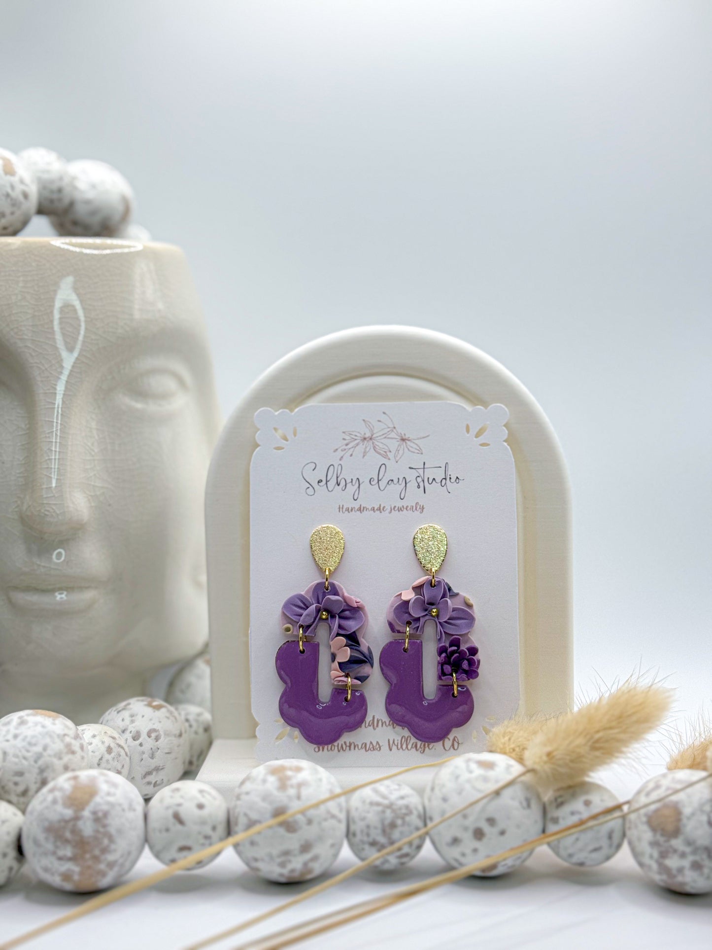 Purple lilac flower half rainbow