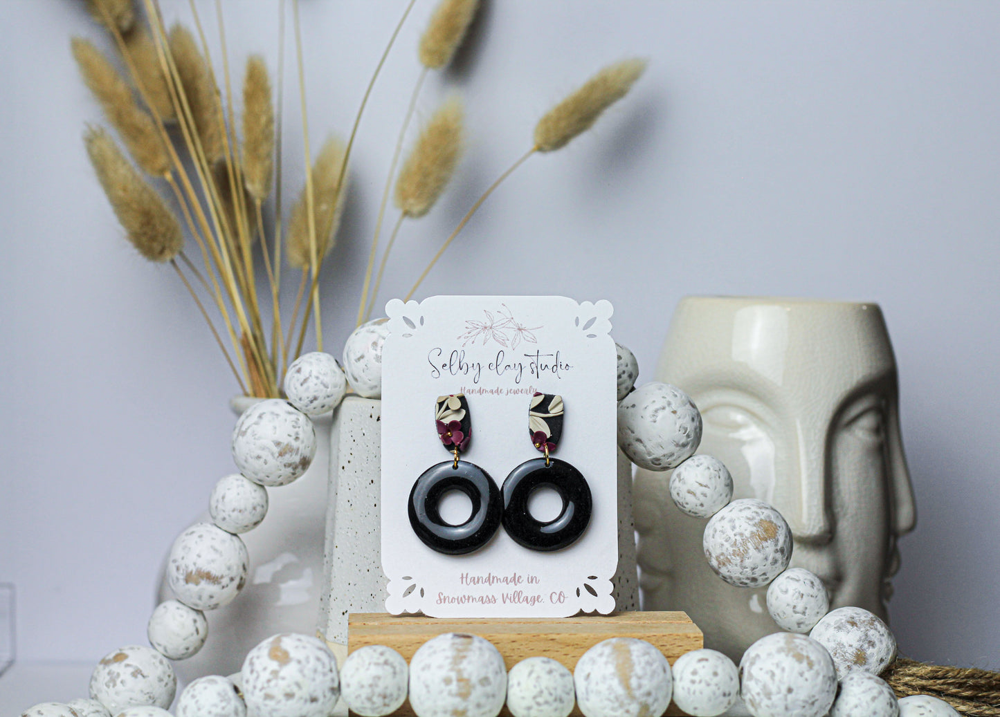 Merlot and roses hoops