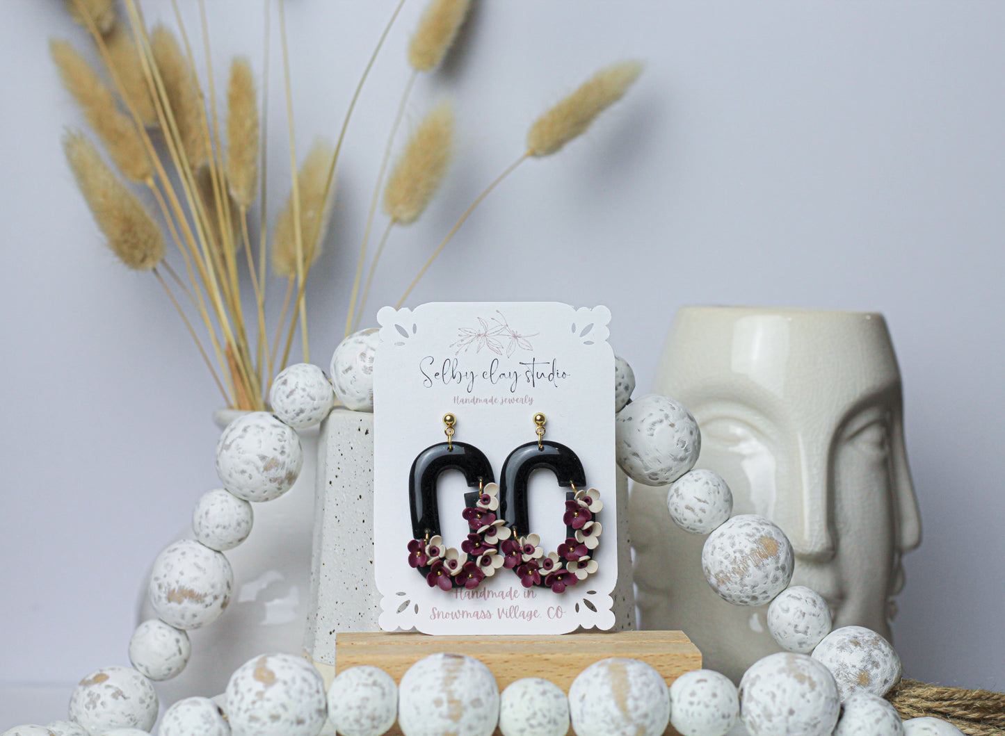 Merlot and roses mirror