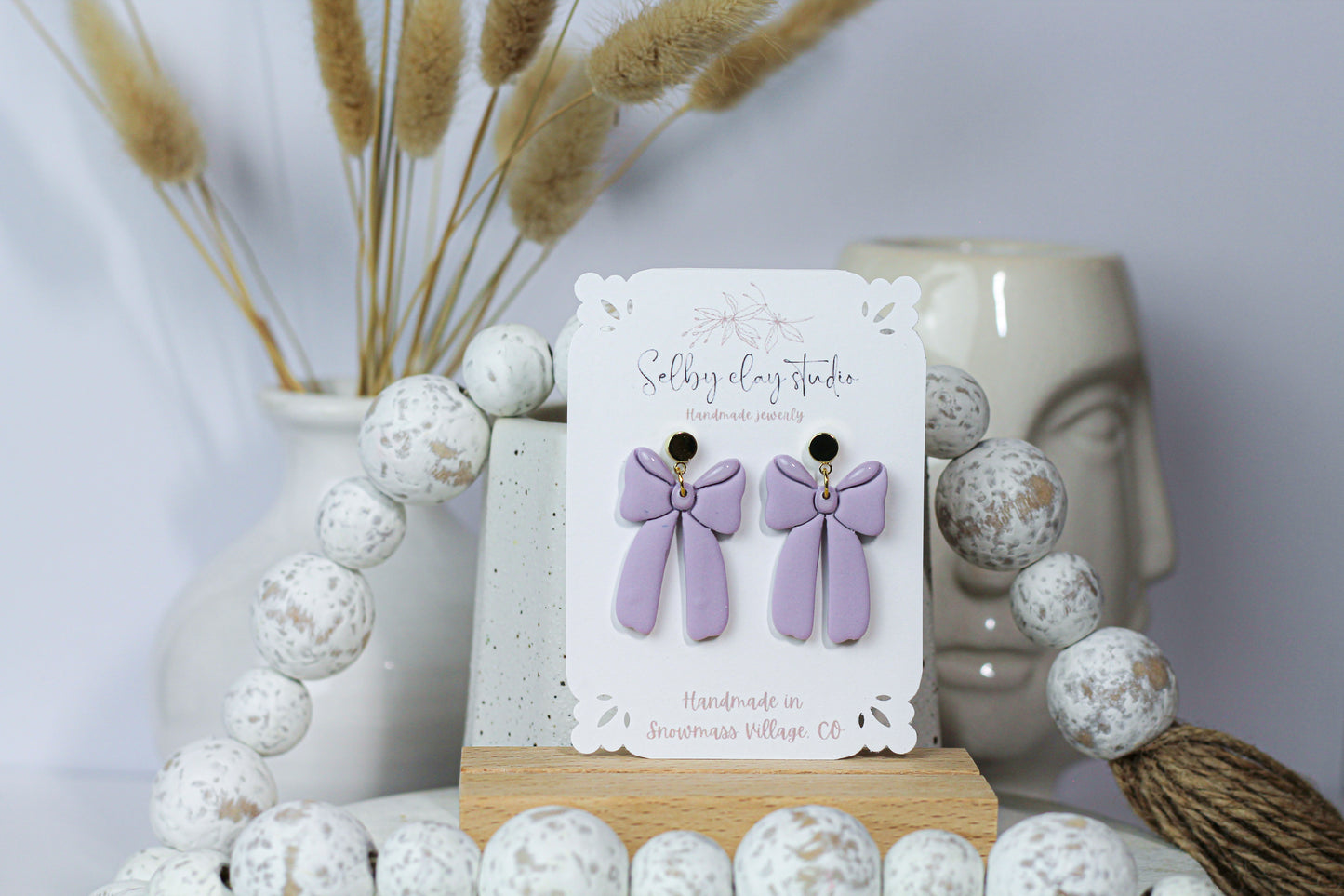 Spring Easter lilac bow