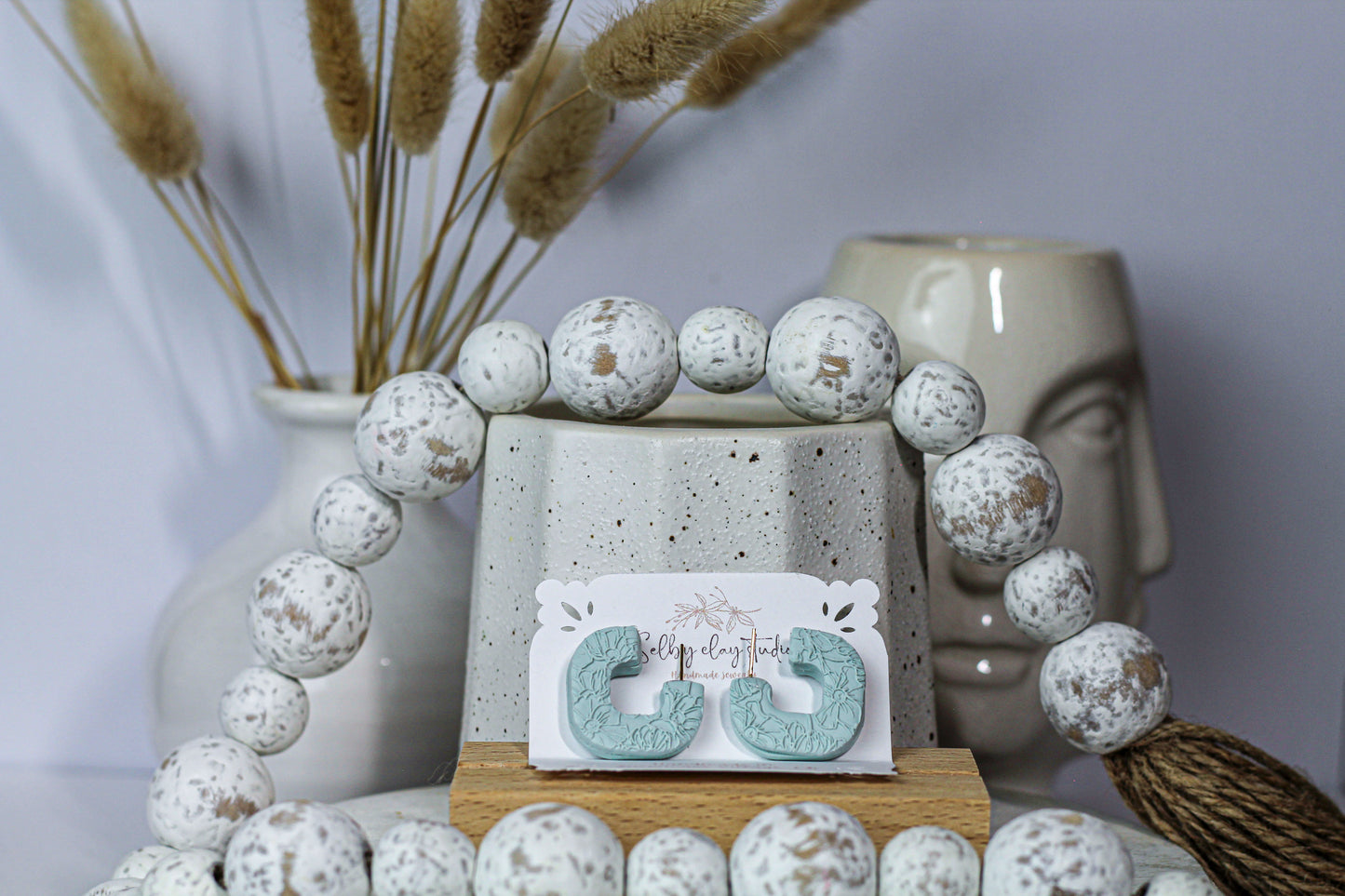 Spring Easter blue stud