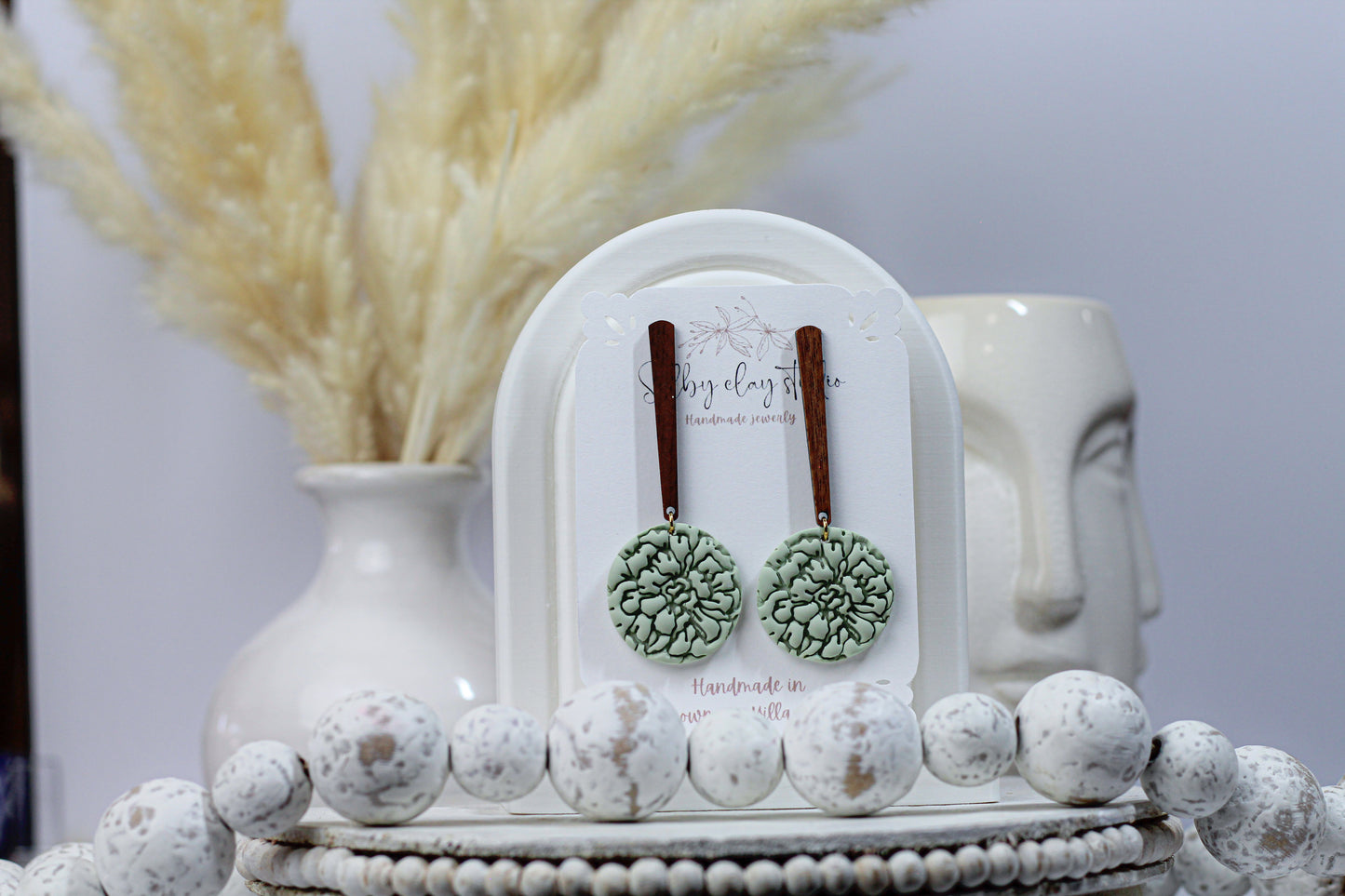 Green Ivy long hoops