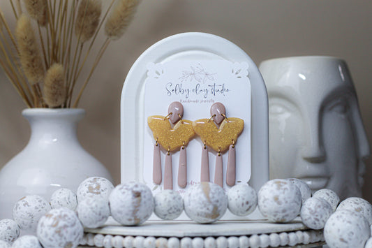 Nude rose dangles 2
