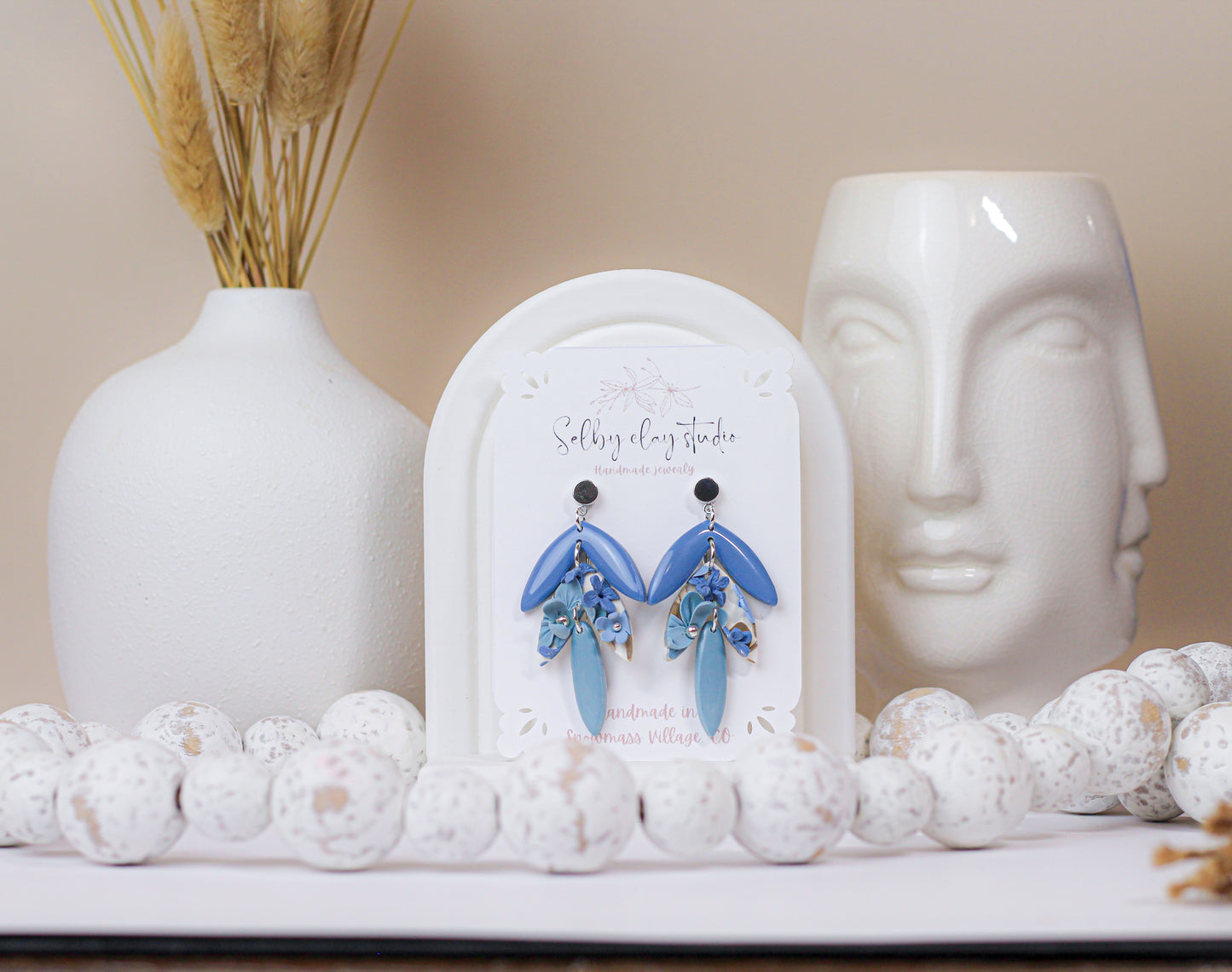 Blue Bloom dangles
