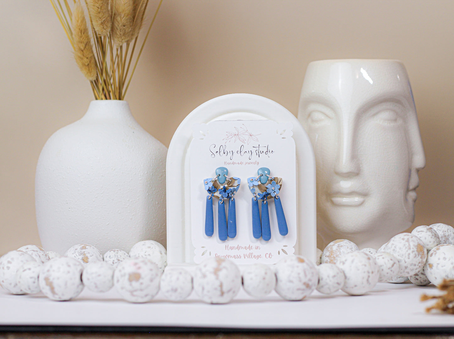 Blue bloom dangles