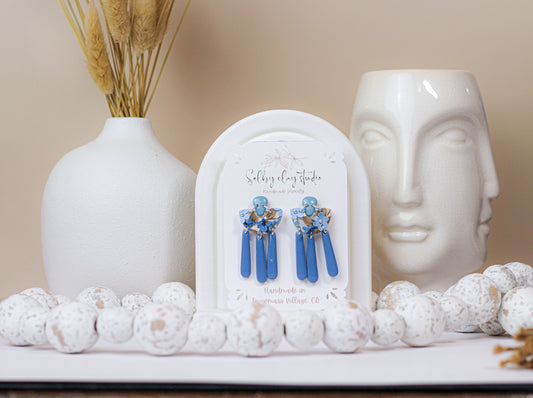Blue bloom dangles