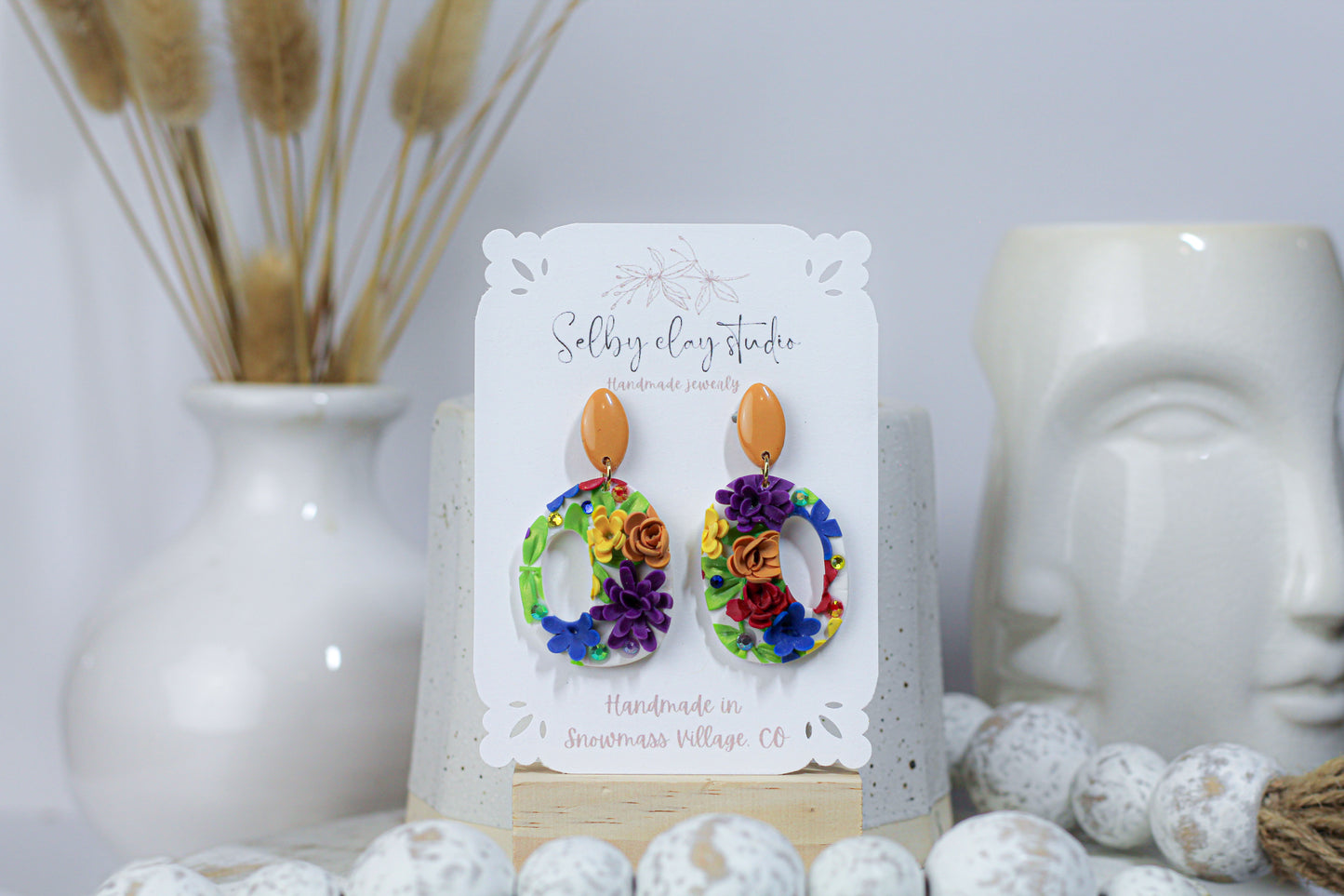 Happy pride boho hoops