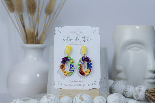 Happy pride mini hoops