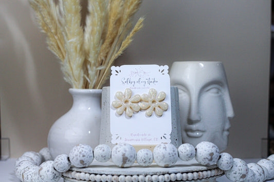 Mar sparkle flower stud