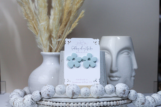 Mar blue flower stud