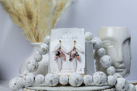 Christmas white dangles
