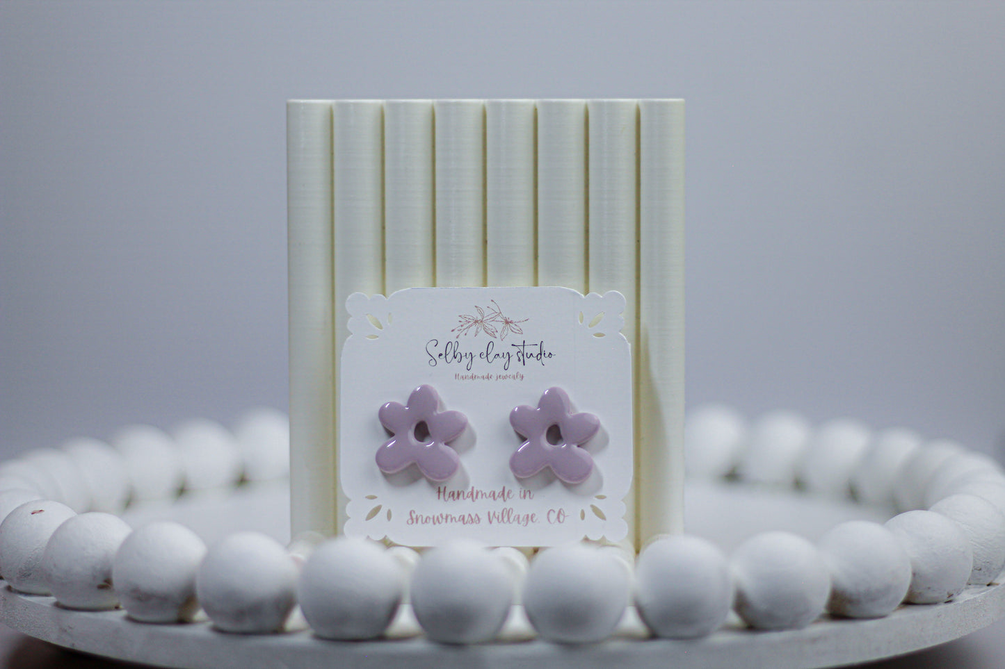 Galaxy flower medium stud