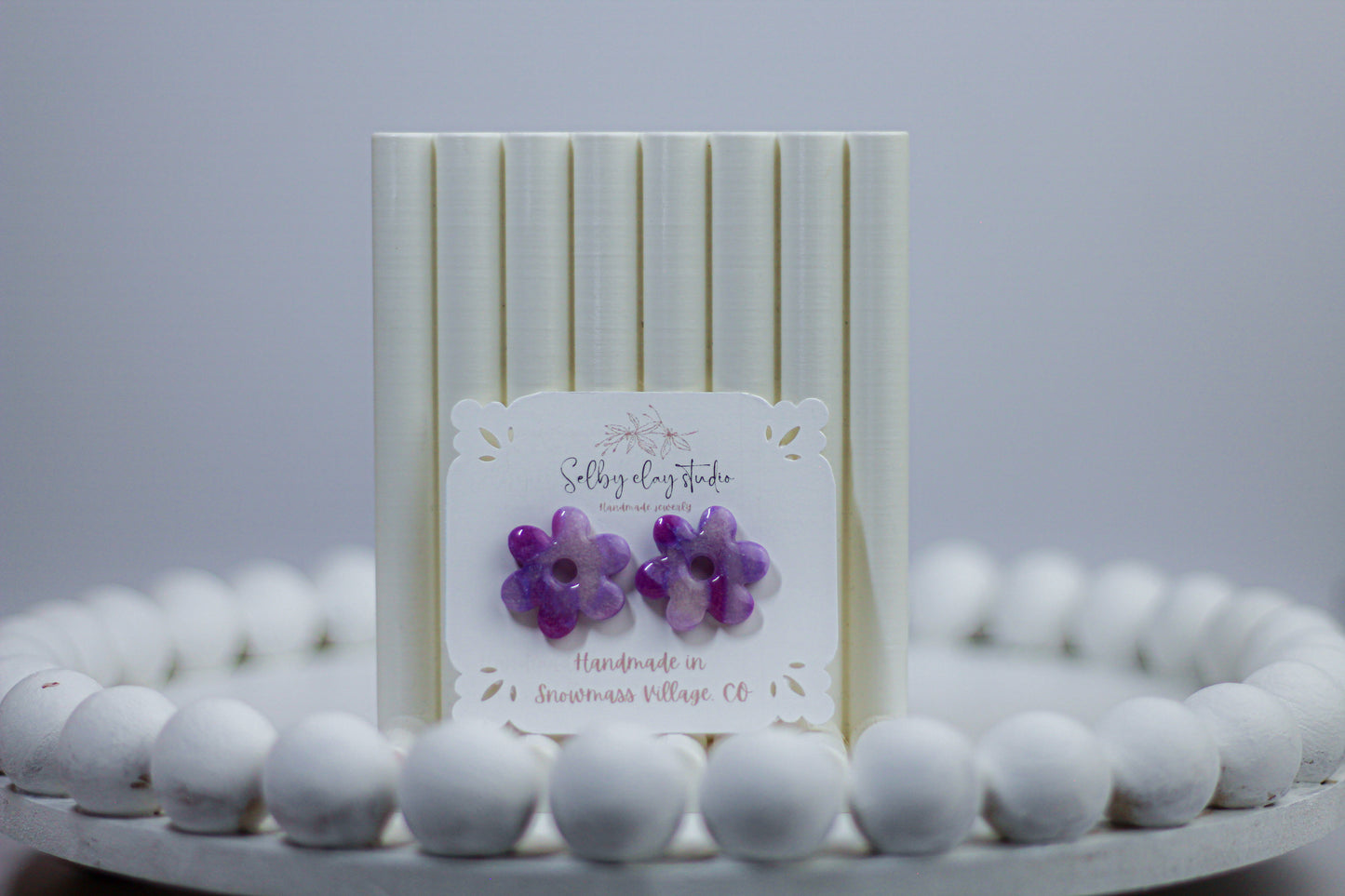 Galaxy flower medium studs