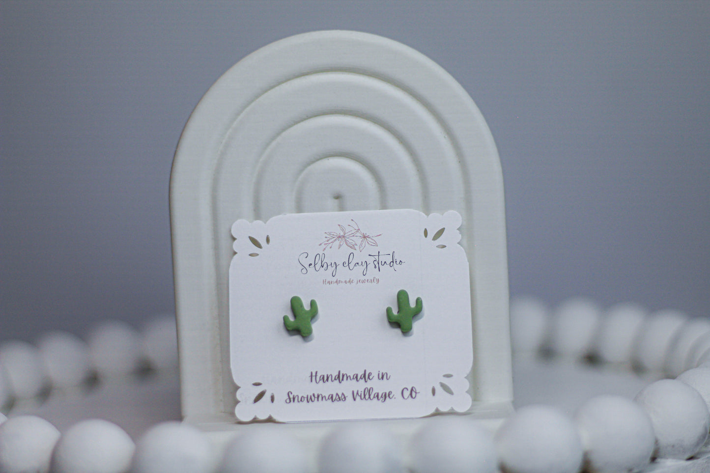 PA mini cactus studs