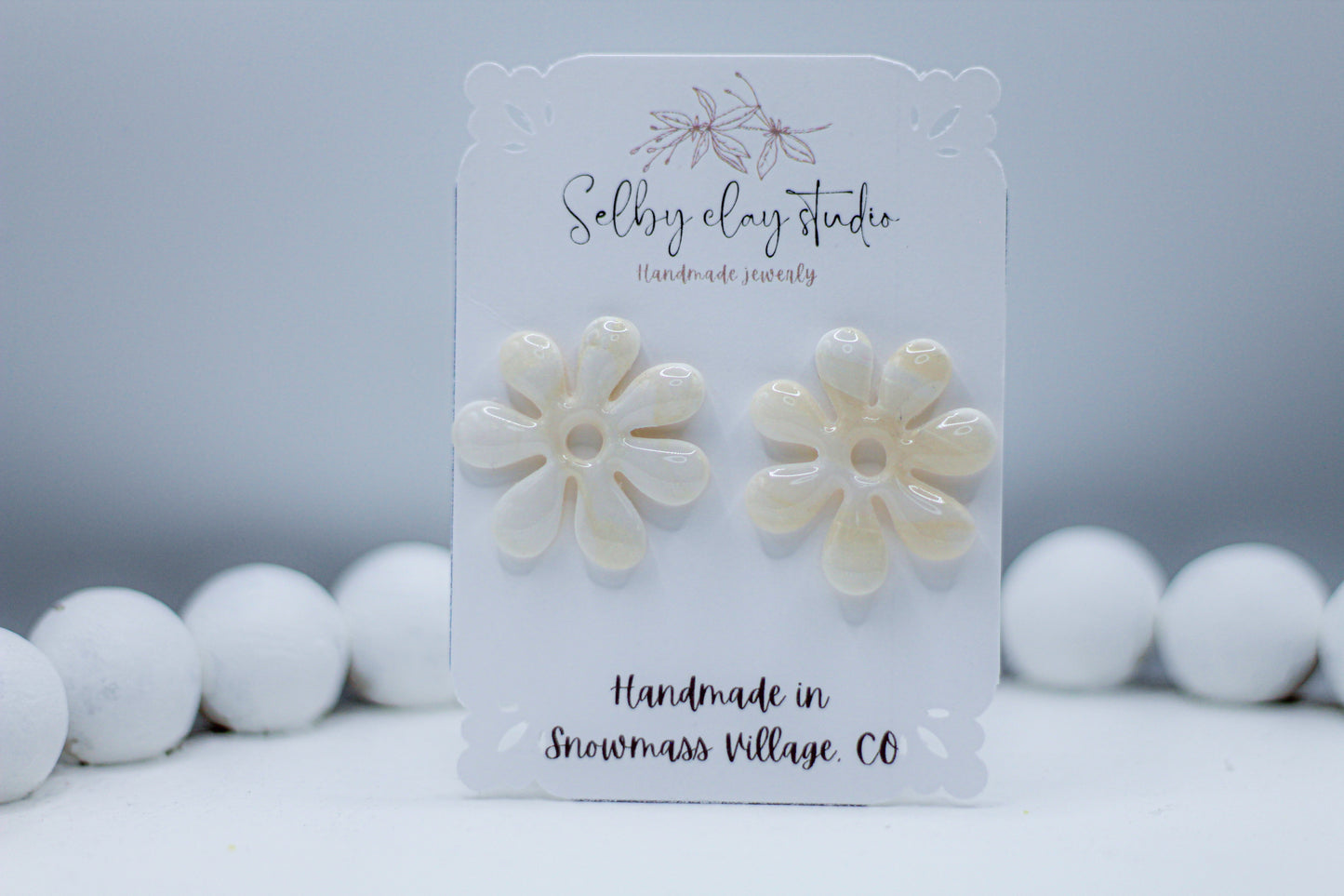 LA PERLA flower stud