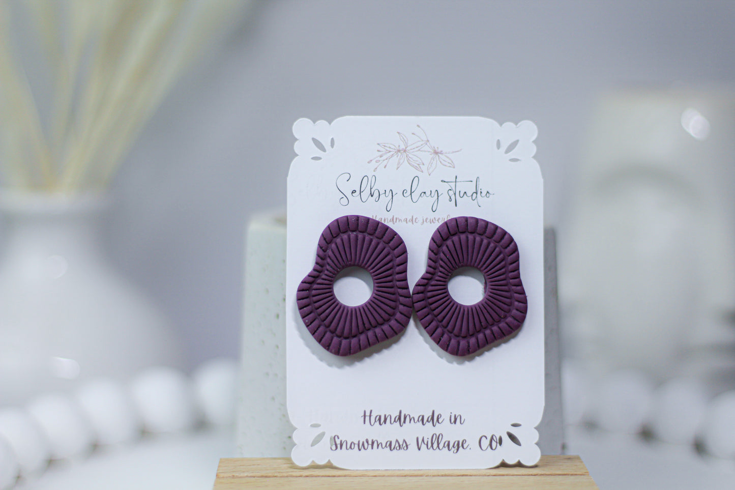 AMALFI purple studs