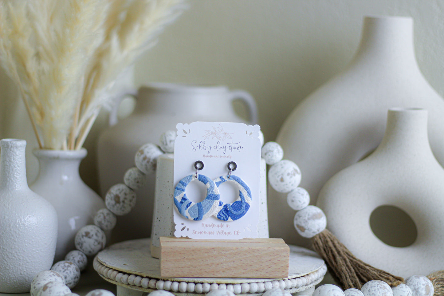 Blue moon dark big hoops