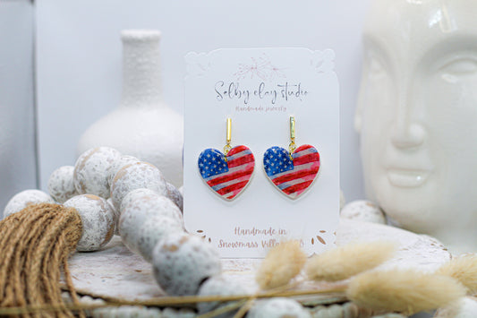 4th of July mini hearts