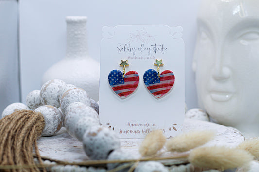 4th of July heart star