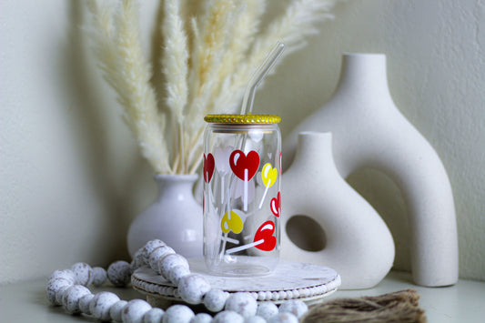 16 oz. Heart lollipops tumbler