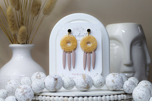 Rose nude dangles 3