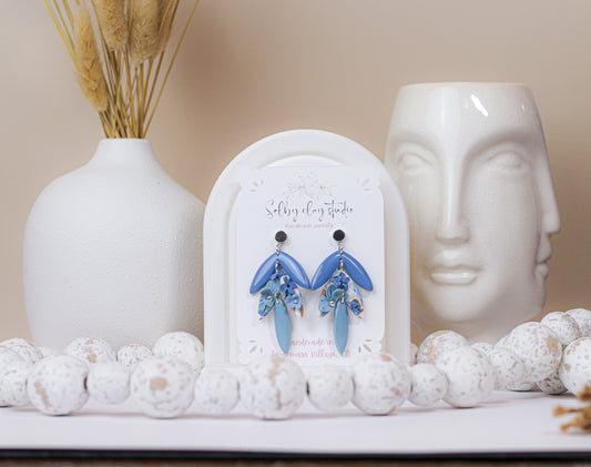 Blue Bloom dangles