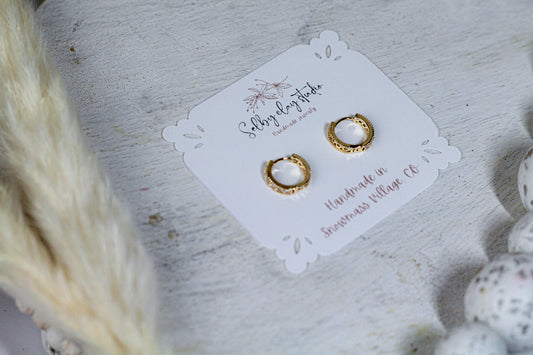 Gold platted mini hoops