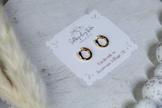 Gold platted mini hoops