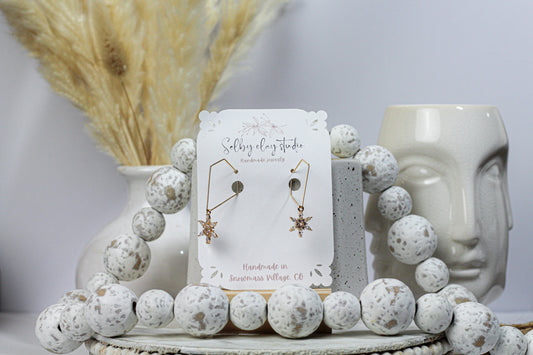 Christmas snowflakes gold