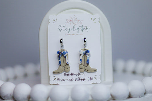 PA blue marine cowboy boots