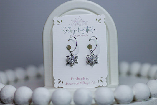 PA Christmas silver snowflakes