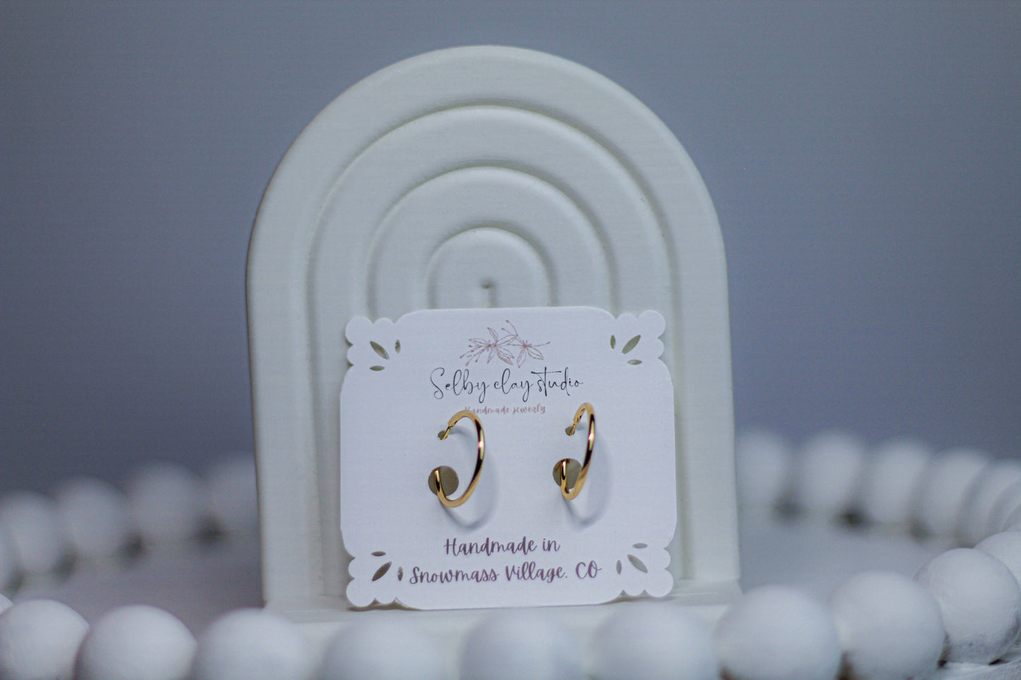 MOLLIE gold hoops