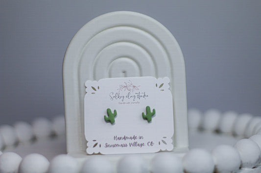 PA mini cactus studs
