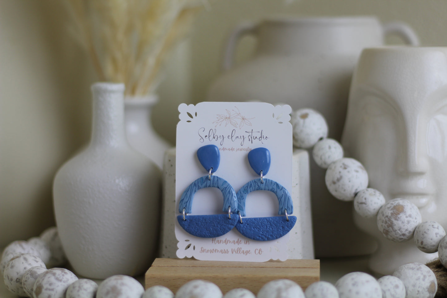 Blue boho circles