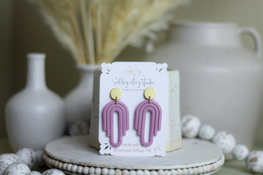 Lilac baby rose hoops