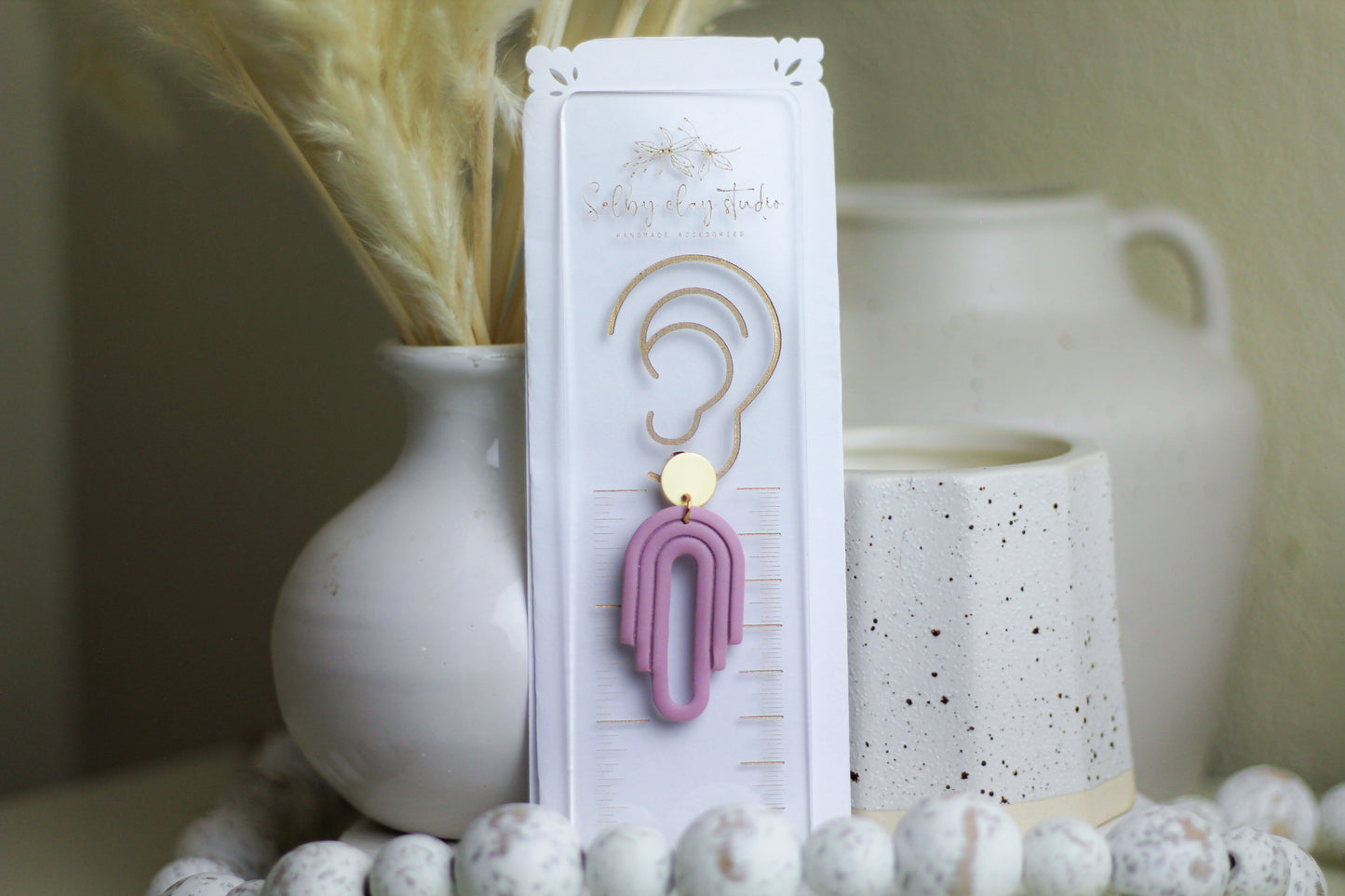 Lilac baby rose hoops