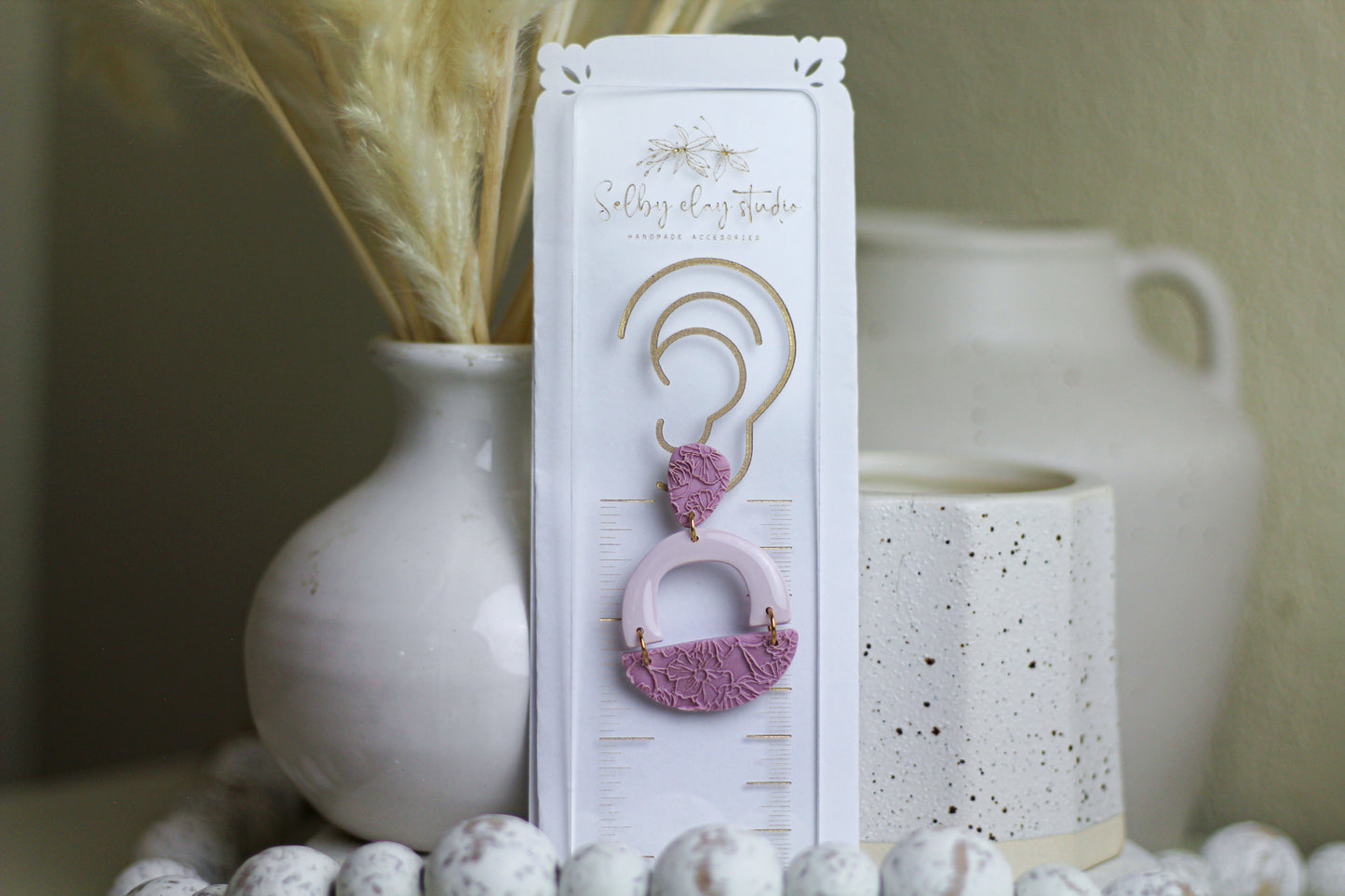 Lilac baby rose boho circles