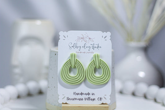 Matcha big studs