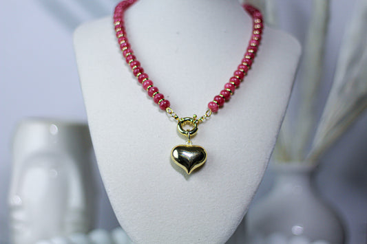 Red heart necklace