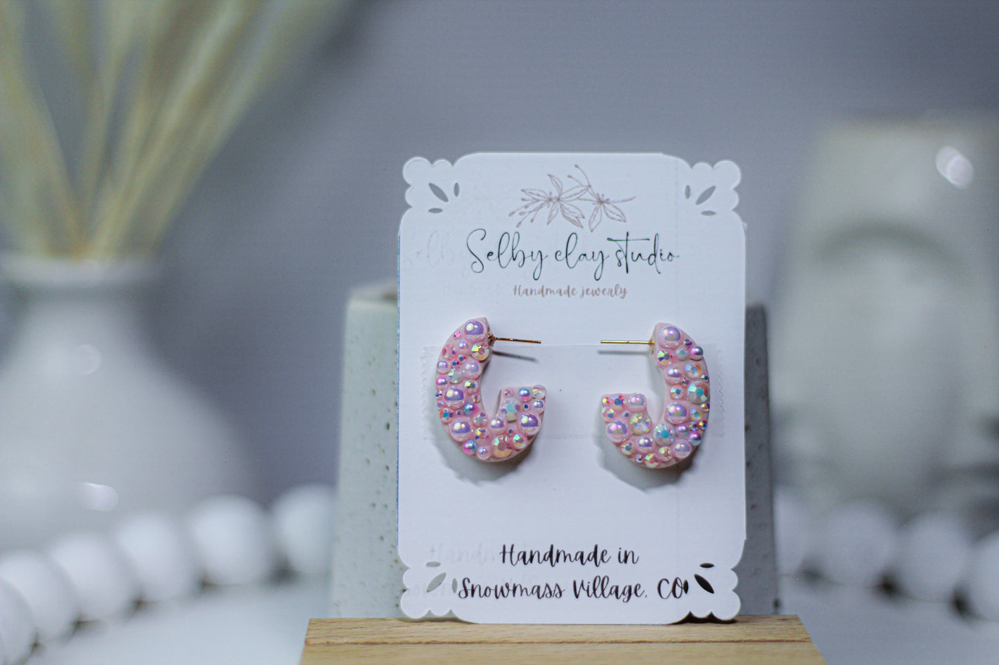 AMALFI pink stud