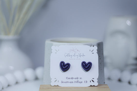 AMALFI heart studs