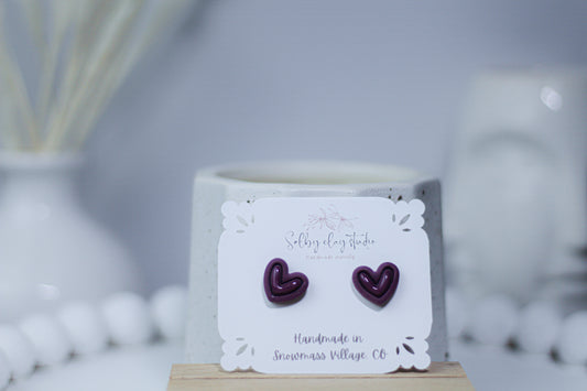 AMALFI heart studs