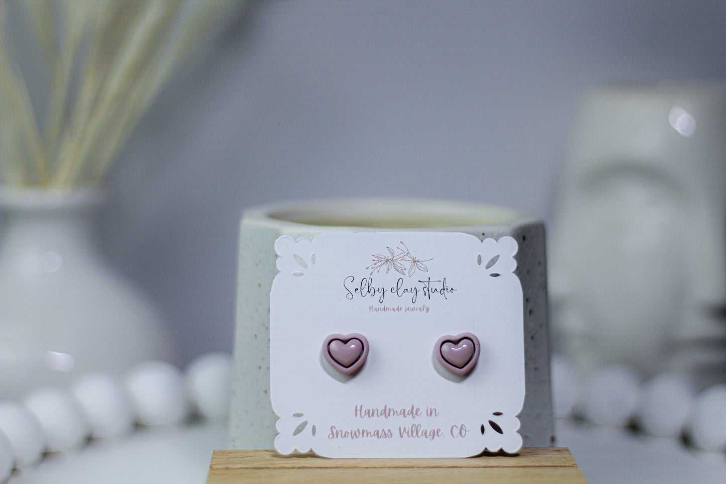 AMALFI stud hearts