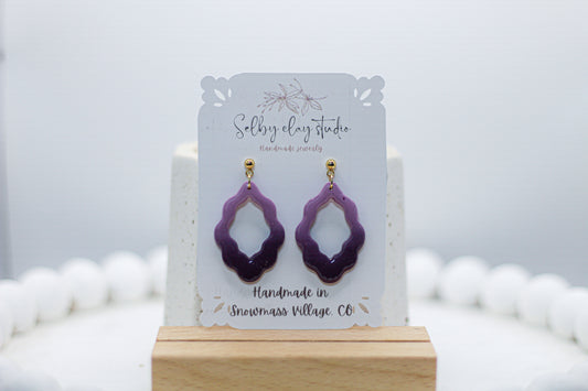 Cotton candy multicolor dangles
