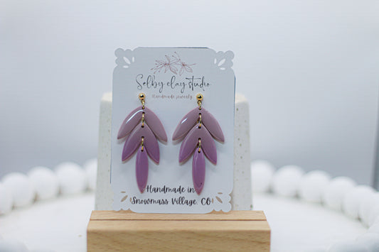Cotton candy multicolor dangles